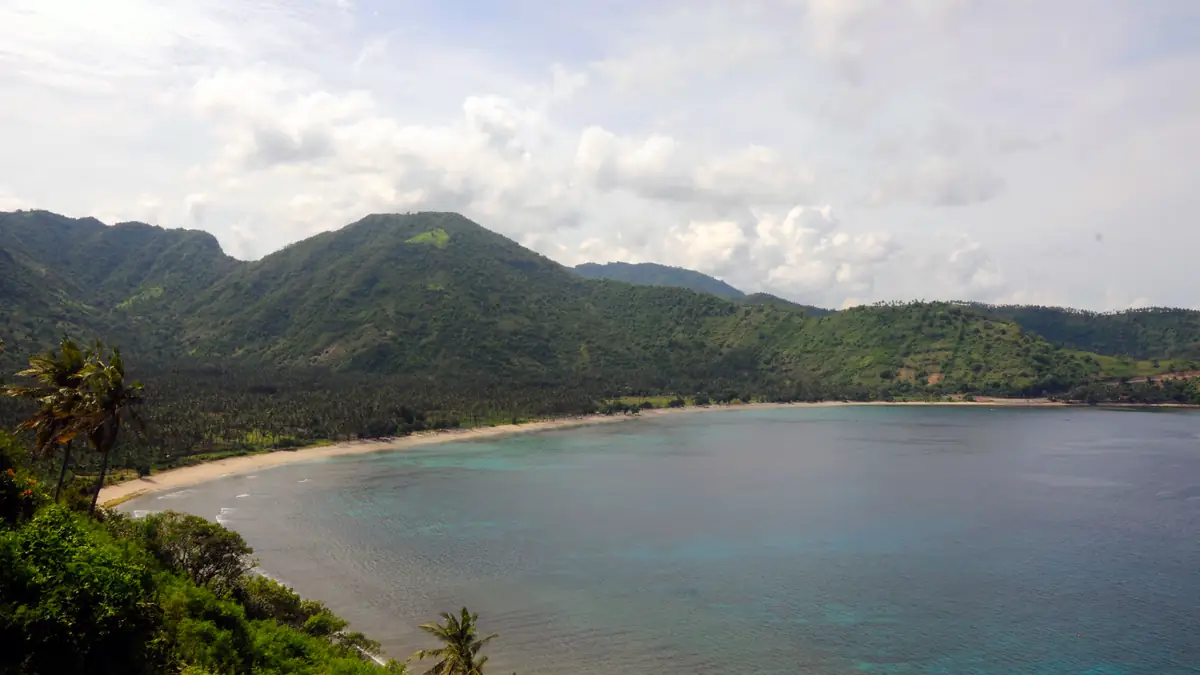 Bay on Lombok's west coast near Senggigi
